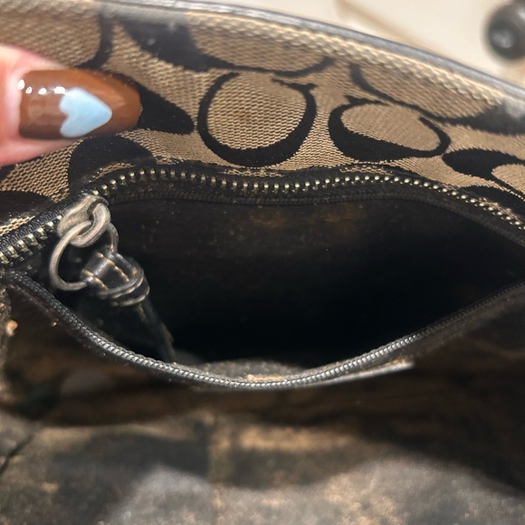 Coach Black and Cream Eyelet Tote - Picture 7 of 7